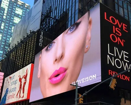 Clear Channel Daktronics billboard in Times Square