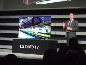LG press conference Tim Alessi and OLED TV