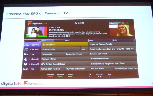 Panasonic Freeview Play UI