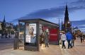 JCDecaux digital_bus_shelter_in_Edinburgh