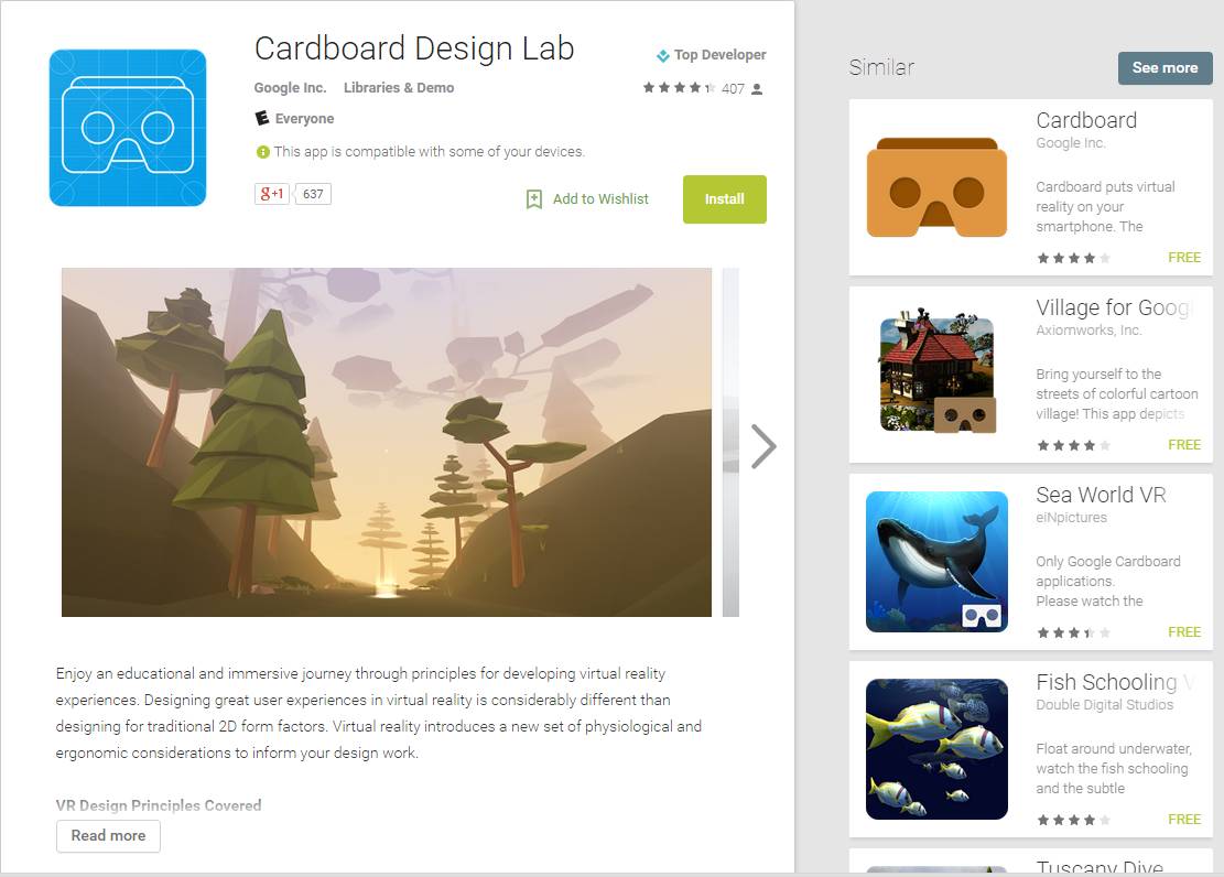 Cardboard Designlab screenshot