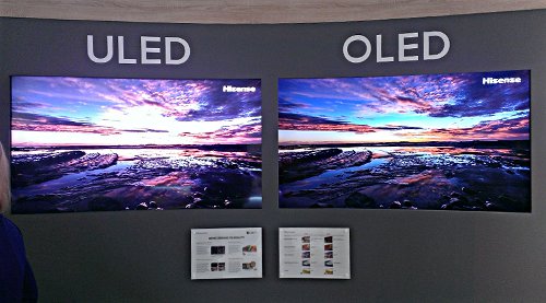 Hisense ULED vs OLED demo