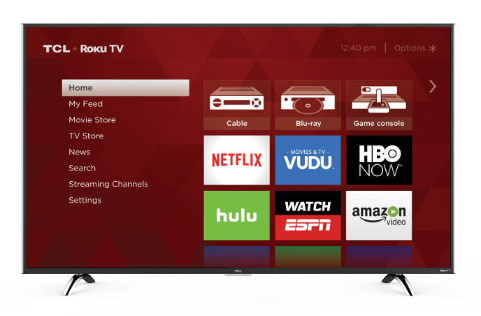 4K UHD TCL Roku TV P Series Front