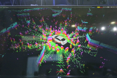 Photo 12 LiDAR 3D image of Ford Fusion surroundings smaller
