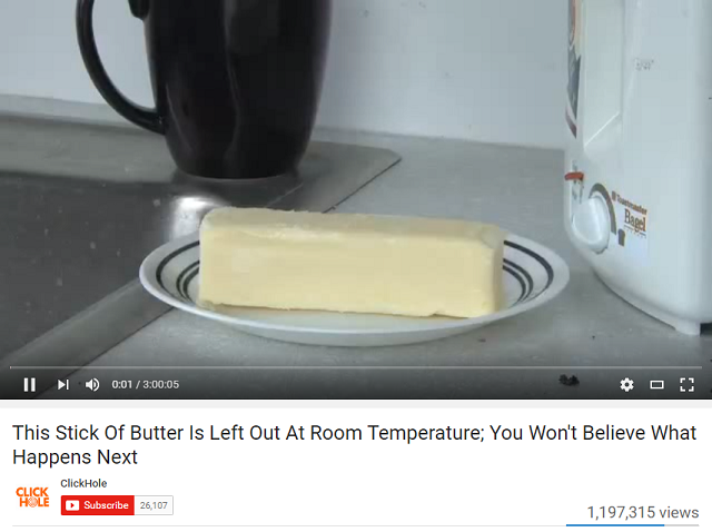 Youtube stick of butter