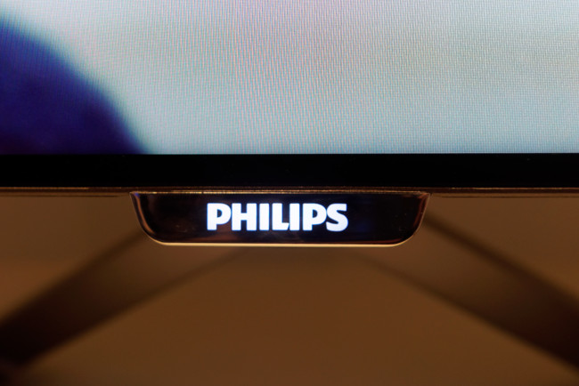 Philips logo illuminated