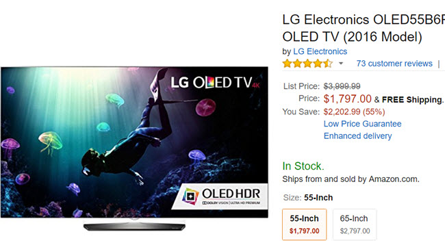 LG OLED TV price