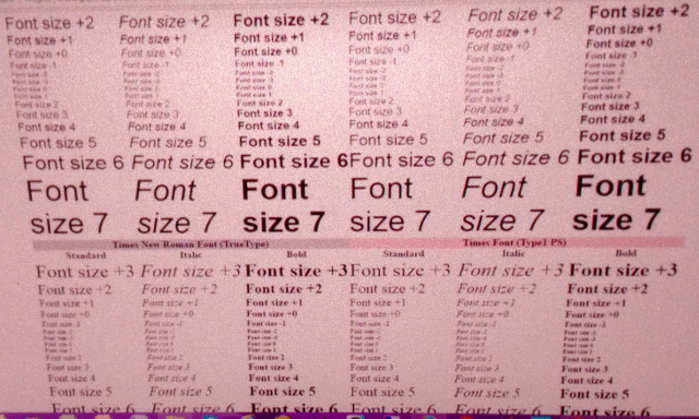 font projector