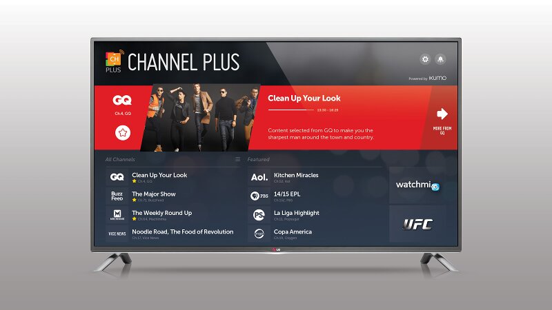 channelPlus homePage lgTV