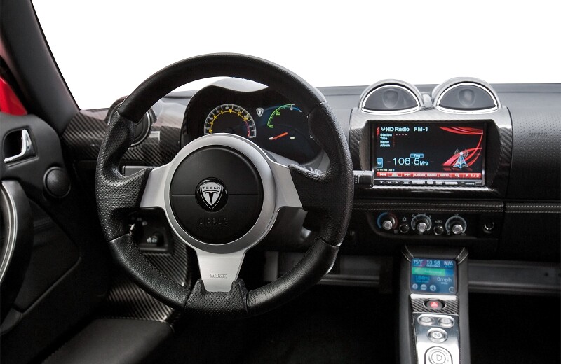 Tesla roadster interior