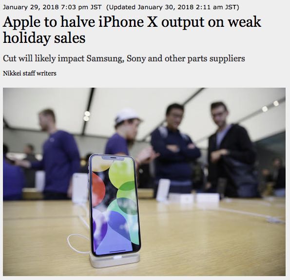 Nikkei Asian Review Apple iPhone X