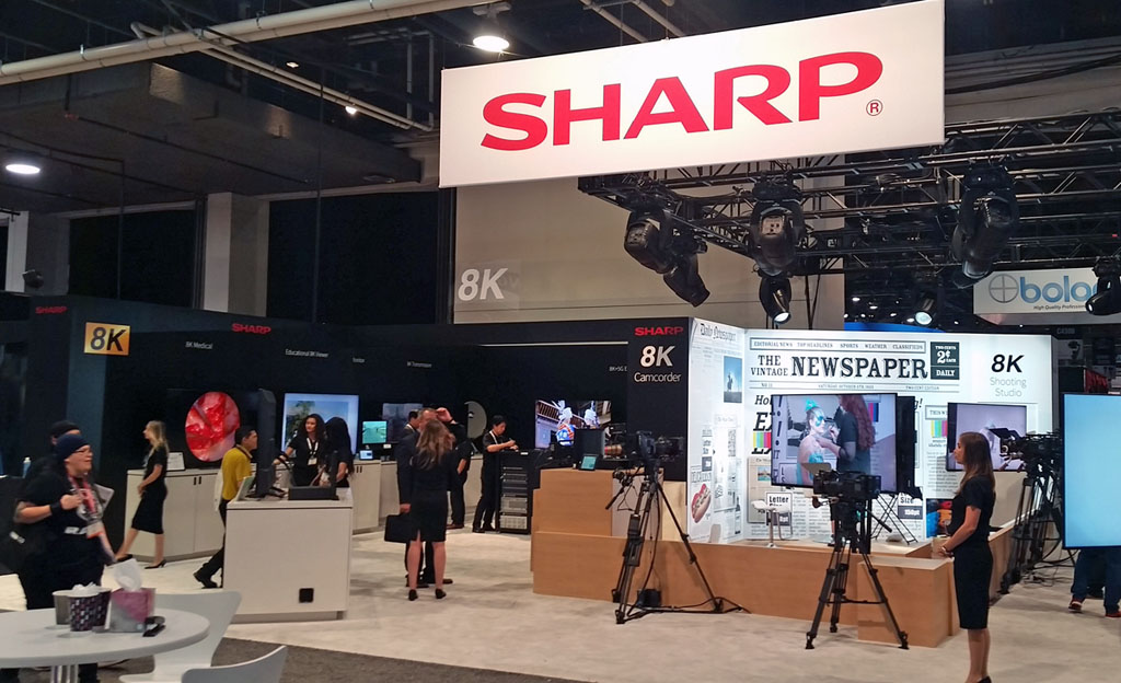 Sharp 8K Booth Overview 1024