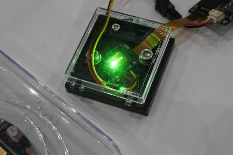 Jade Bird Display 3 million nit green µLED display scaled