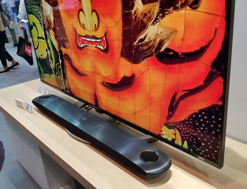 Sharp 8K soundbar and 80 inch 8K TV