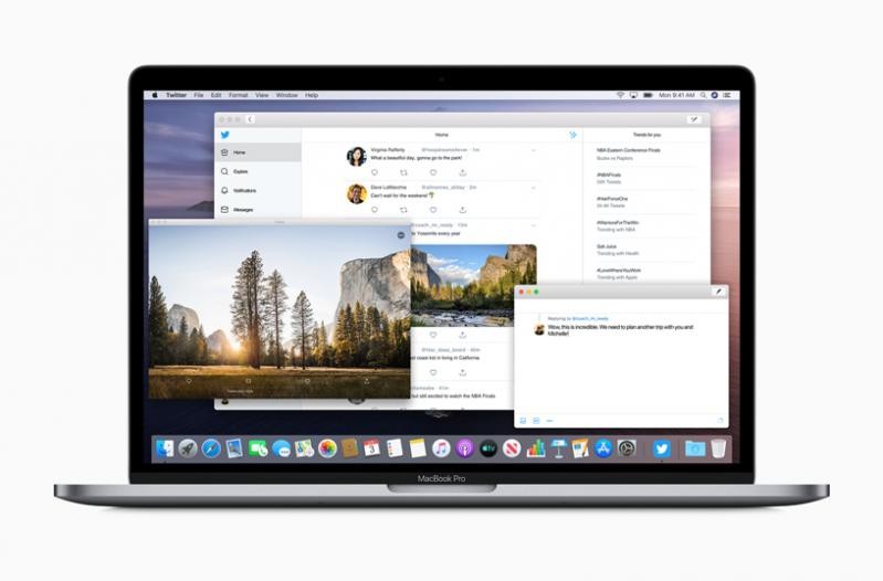 Apple previews macOS Catalina Twitter screen