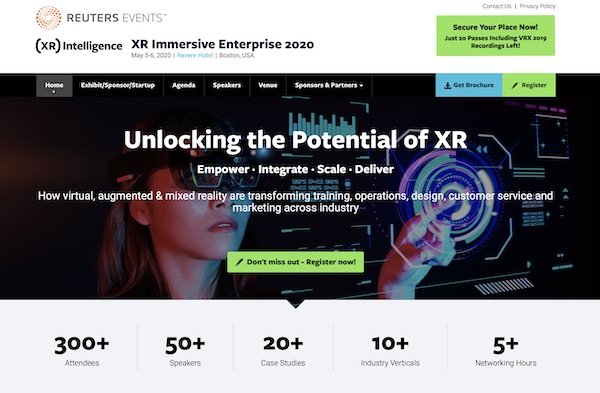 XR Immersive Enterprise 2020