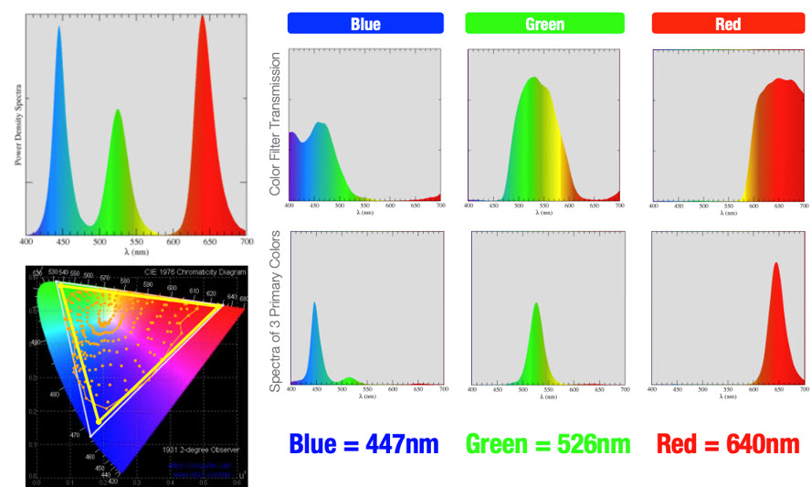 What Does a >100% Rec.709/DCI-P3 Color Gamut Mean?