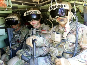 Hololens in a military vehicle