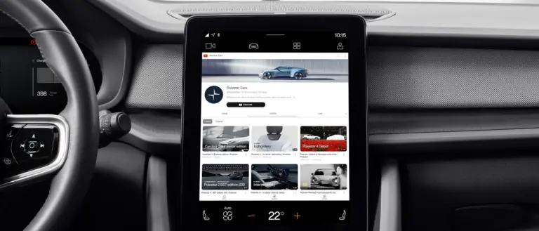 Polestar automotive display